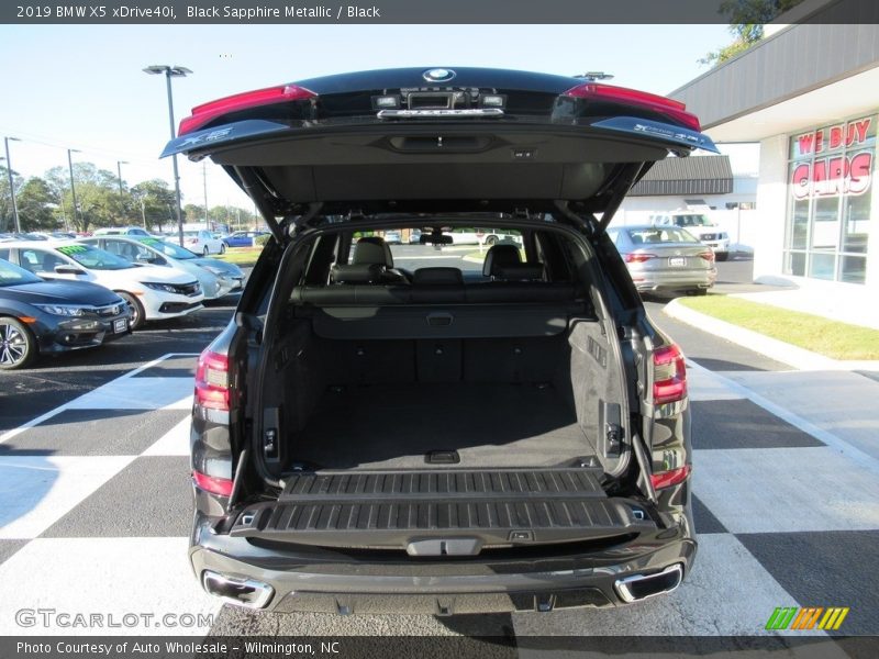 Black Sapphire Metallic / Black 2019 BMW X5 xDrive40i