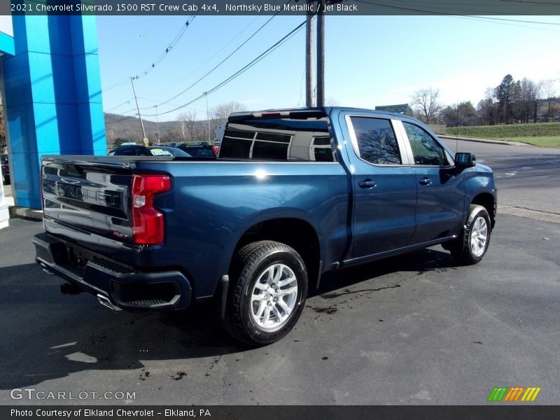 Northsky Blue Metallic / Jet Black 2021 Chevrolet Silverado 1500 RST Crew Cab 4x4