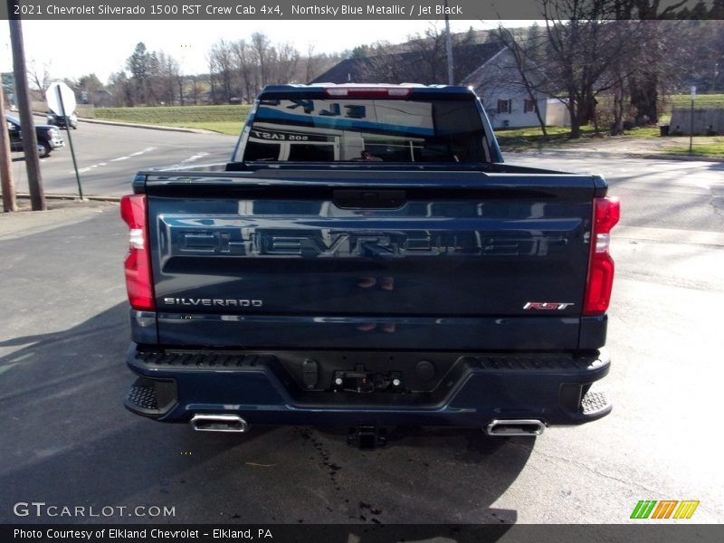 Northsky Blue Metallic / Jet Black 2021 Chevrolet Silverado 1500 RST Crew Cab 4x4
