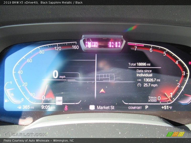 Black Sapphire Metallic / Black 2019 BMW X5 xDrive40i