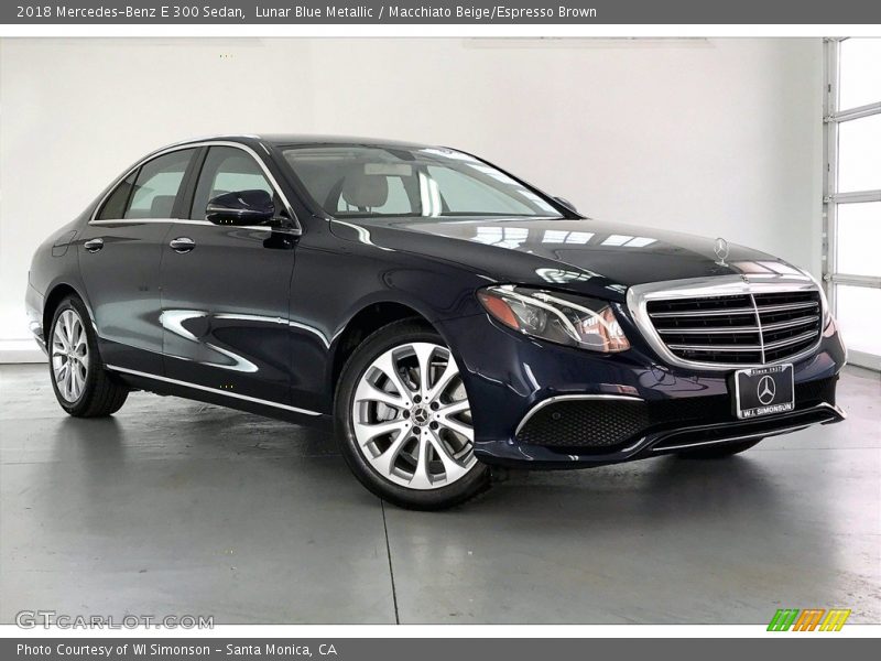 Front 3/4 View of 2018 E 300 Sedan