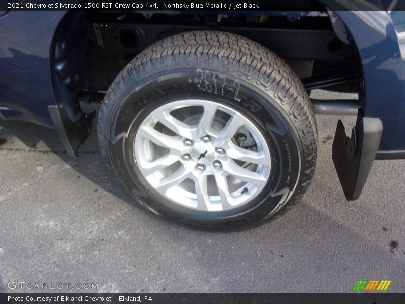 Northsky Blue Metallic / Jet Black 2021 Chevrolet Silverado 1500 RST Crew Cab 4x4