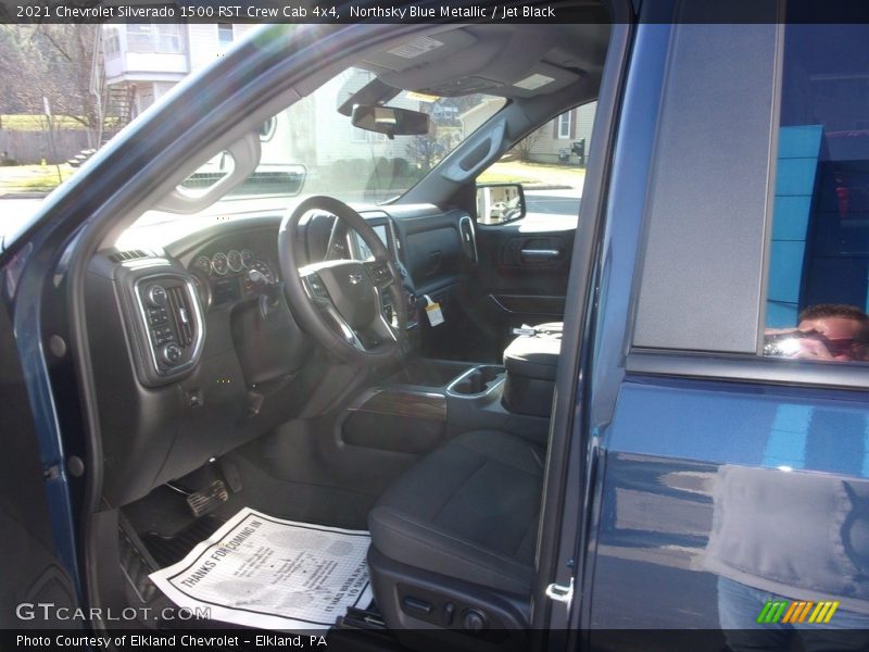 Northsky Blue Metallic / Jet Black 2021 Chevrolet Silverado 1500 RST Crew Cab 4x4