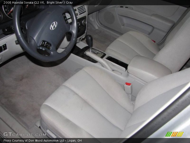 Bright Silver / Gray 2008 Hyundai Sonata GLS V6