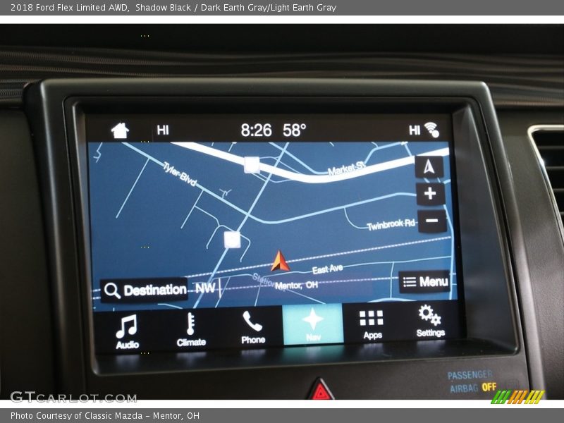 Navigation of 2018 Flex Limited AWD