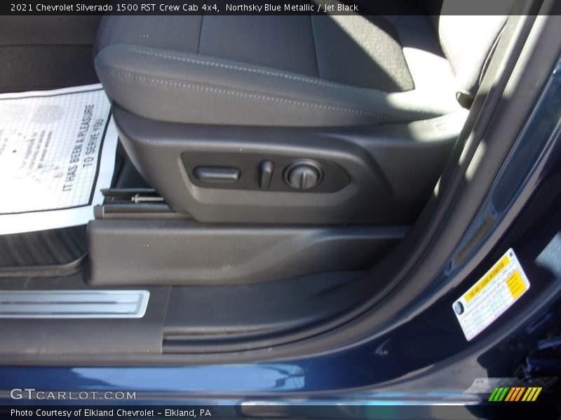 Northsky Blue Metallic / Jet Black 2021 Chevrolet Silverado 1500 RST Crew Cab 4x4