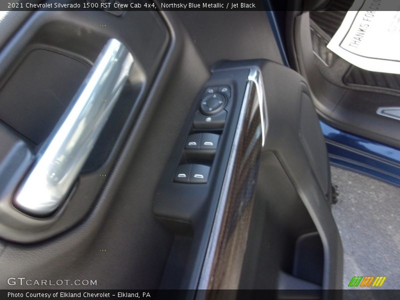 Northsky Blue Metallic / Jet Black 2021 Chevrolet Silverado 1500 RST Crew Cab 4x4