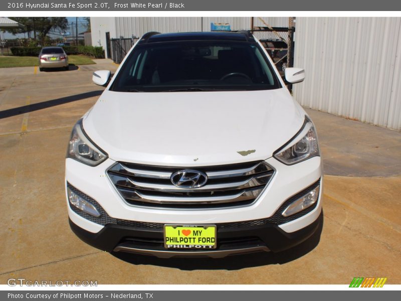 Frost White Pearl / Black 2016 Hyundai Santa Fe Sport 2.0T