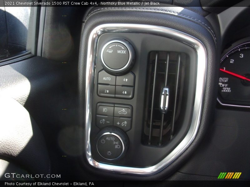 Northsky Blue Metallic / Jet Black 2021 Chevrolet Silverado 1500 RST Crew Cab 4x4