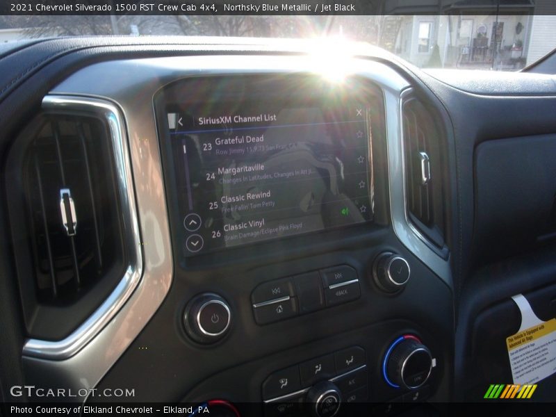 Northsky Blue Metallic / Jet Black 2021 Chevrolet Silverado 1500 RST Crew Cab 4x4