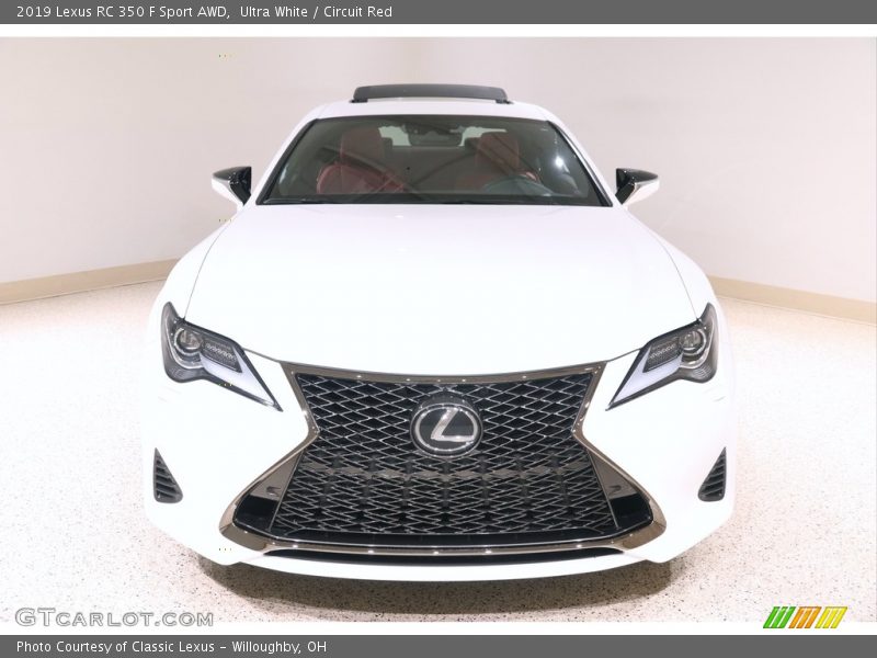Ultra White / Circuit Red 2019 Lexus RC 350 F Sport AWD