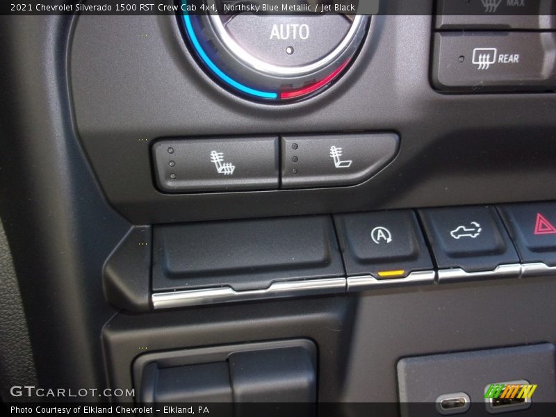 Northsky Blue Metallic / Jet Black 2021 Chevrolet Silverado 1500 RST Crew Cab 4x4