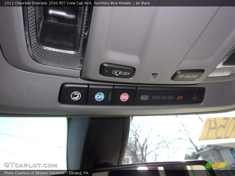 Northsky Blue Metallic / Jet Black 2021 Chevrolet Silverado 1500 RST Crew Cab 4x4