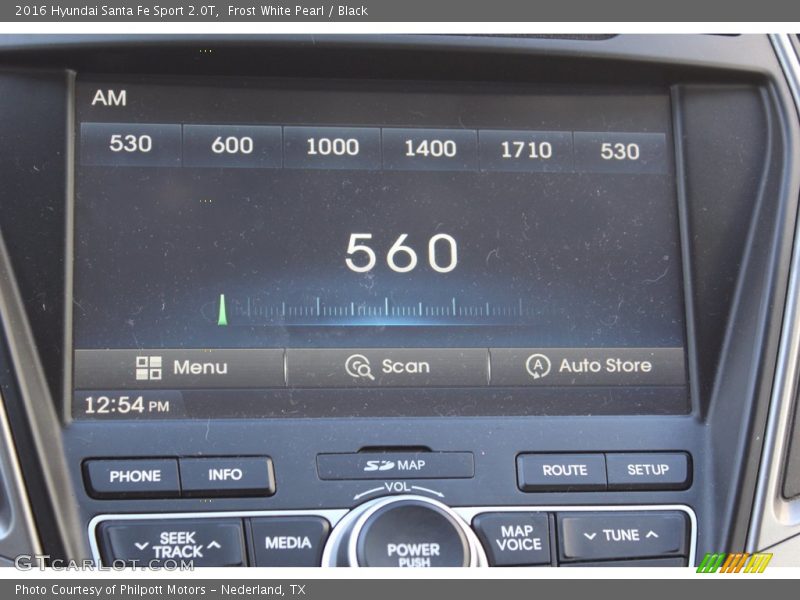 Frost White Pearl / Black 2016 Hyundai Santa Fe Sport 2.0T