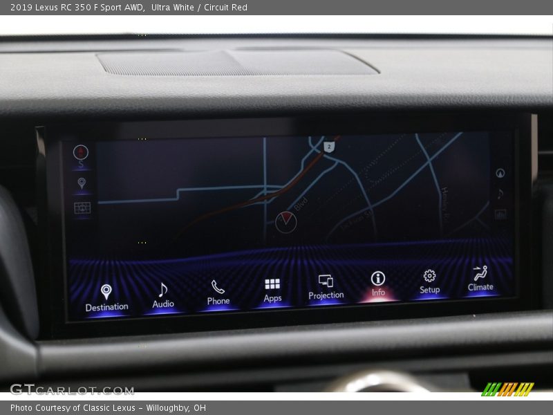 Ultra White / Circuit Red 2019 Lexus RC 350 F Sport AWD
