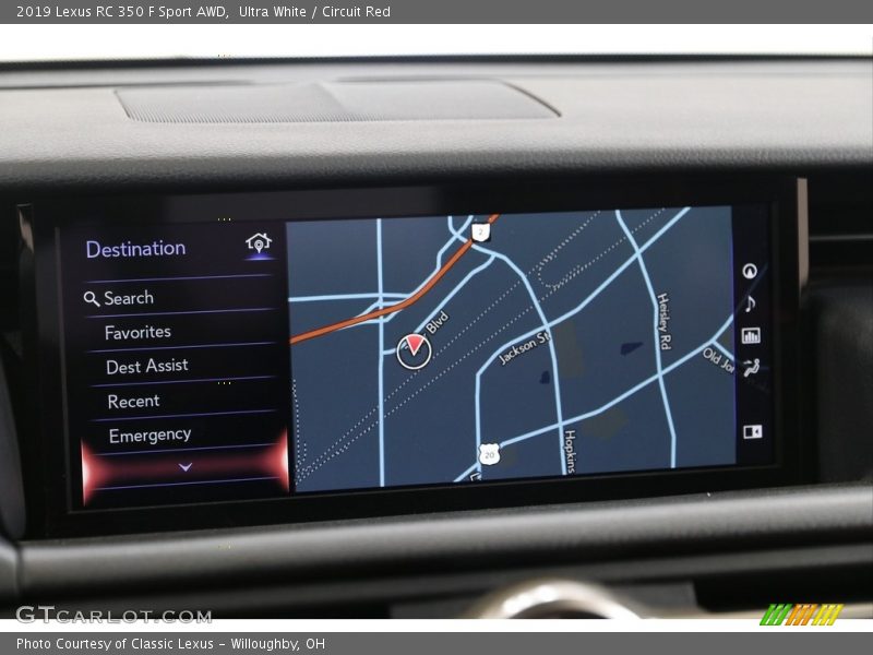 Ultra White / Circuit Red 2019 Lexus RC 350 F Sport AWD