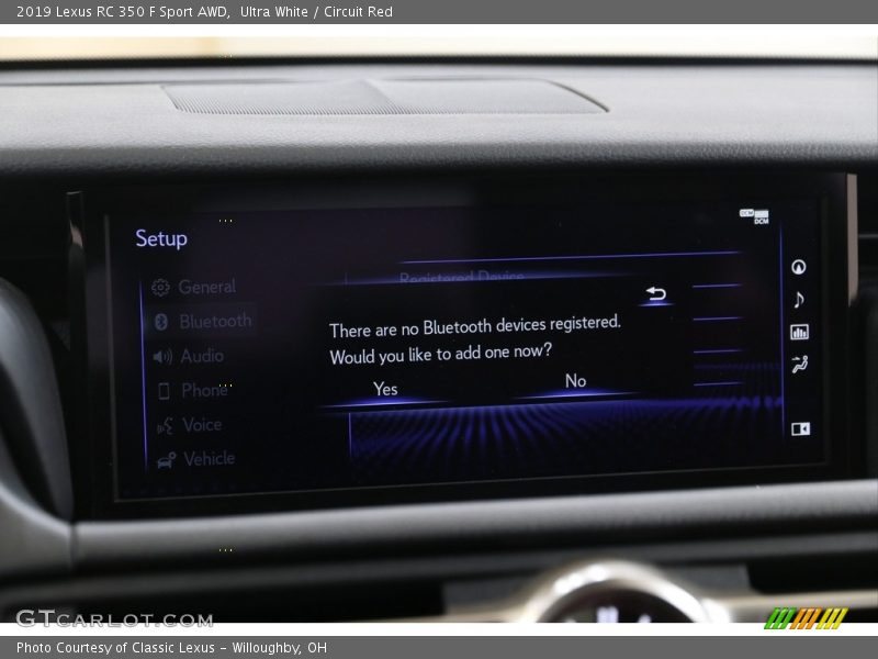 Ultra White / Circuit Red 2019 Lexus RC 350 F Sport AWD