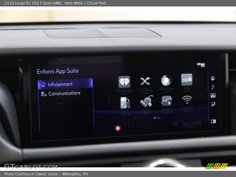 Ultra White / Circuit Red 2019 Lexus RC 350 F Sport AWD