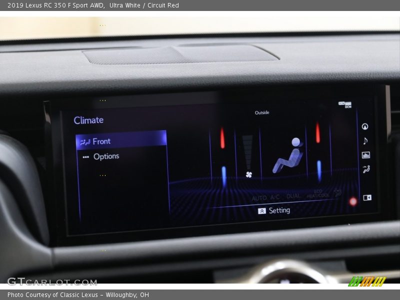 Ultra White / Circuit Red 2019 Lexus RC 350 F Sport AWD