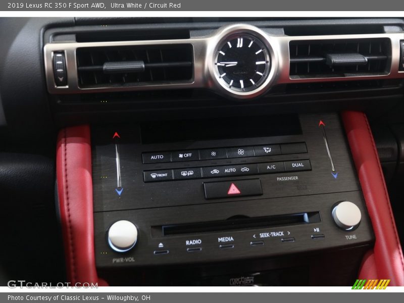Ultra White / Circuit Red 2019 Lexus RC 350 F Sport AWD