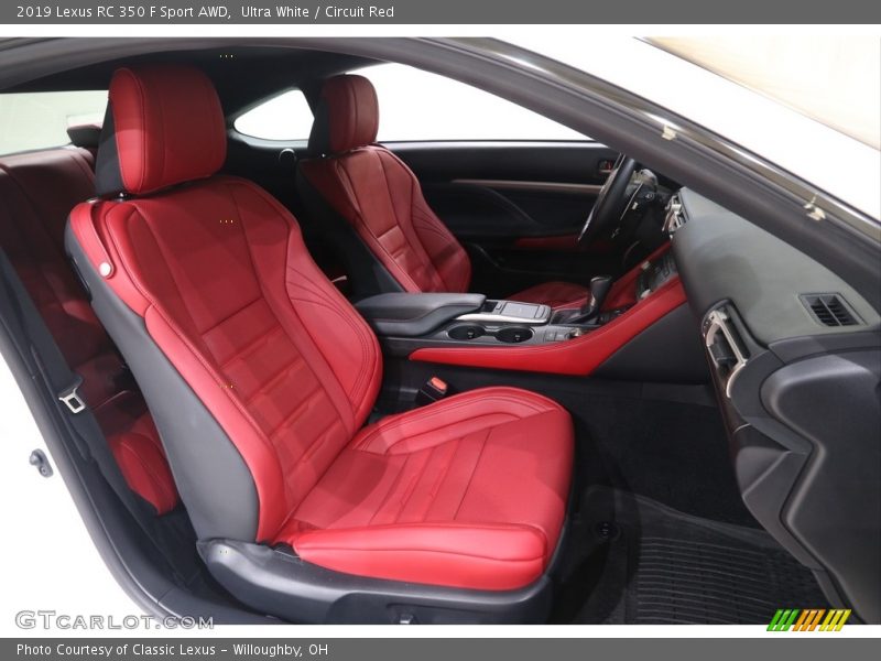 Ultra White / Circuit Red 2019 Lexus RC 350 F Sport AWD
