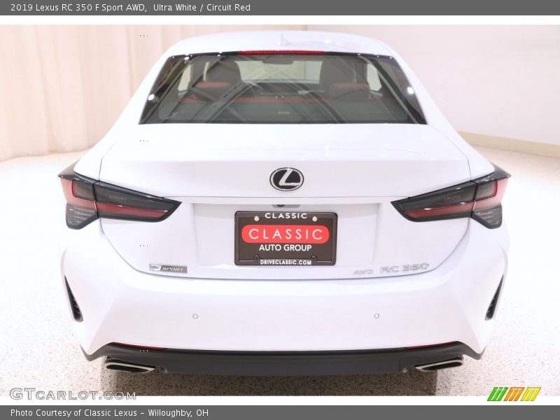 Ultra White / Circuit Red 2019 Lexus RC 350 F Sport AWD