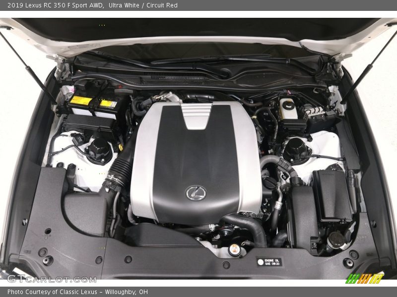 Ultra White / Circuit Red 2019 Lexus RC 350 F Sport AWD