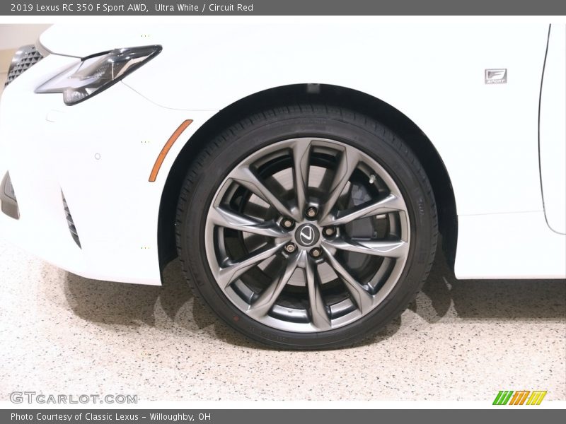 Ultra White / Circuit Red 2019 Lexus RC 350 F Sport AWD