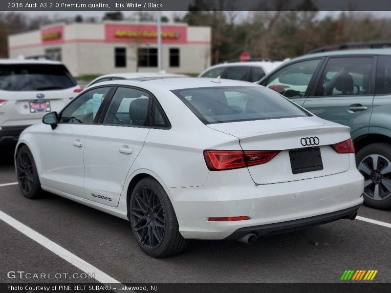 Ibis White / Black 2016 Audi A3 2.0 Premium quattro