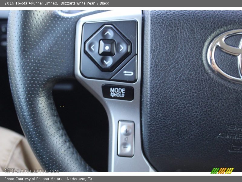 Blizzard White Pearl / Black 2016 Toyota 4Runner Limited