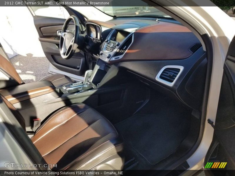Gold Mist Metallic / Brownstone 2012 GMC Terrain SLT AWD