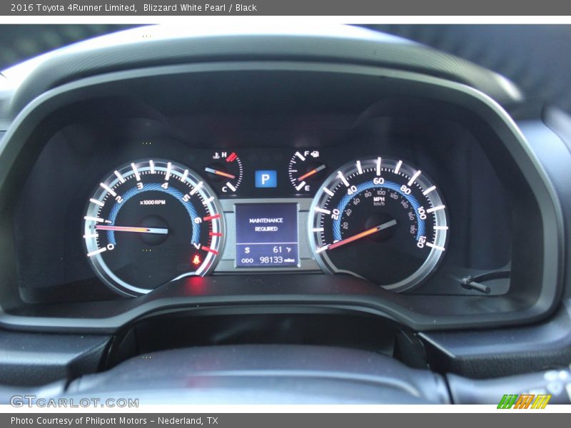 Blizzard White Pearl / Black 2016 Toyota 4Runner Limited