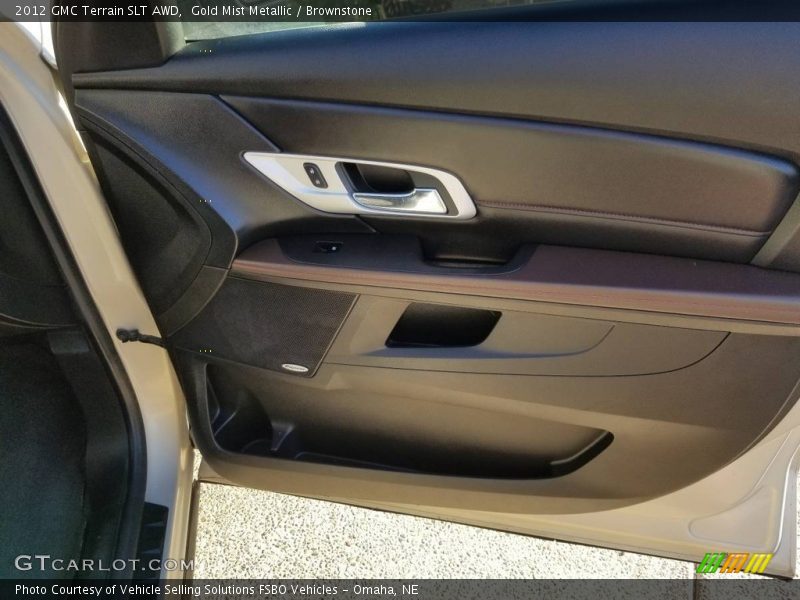 Gold Mist Metallic / Brownstone 2012 GMC Terrain SLT AWD