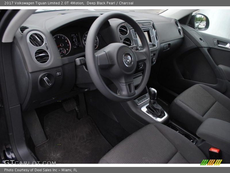 Deep Black Pearl / Charcoal 2017 Volkswagen Tiguan Limited 2.0T 4Motion