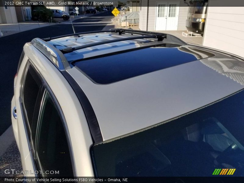 Gold Mist Metallic / Brownstone 2012 GMC Terrain SLT AWD