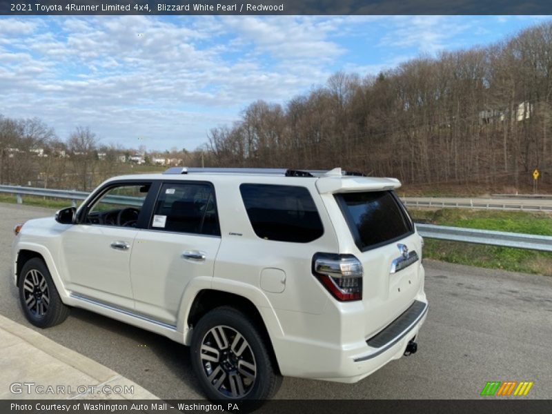 Blizzard White Pearl / Redwood 2021 Toyota 4Runner Limited 4x4