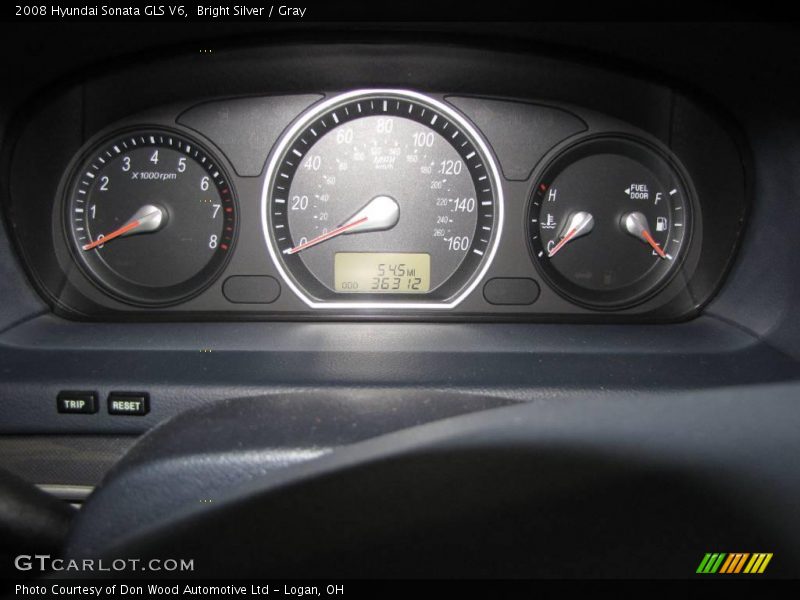 Bright Silver / Gray 2008 Hyundai Sonata GLS V6