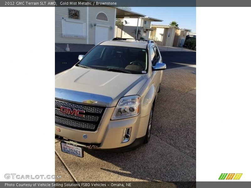 Gold Mist Metallic / Brownstone 2012 GMC Terrain SLT AWD