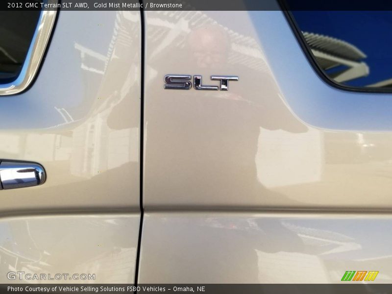 Gold Mist Metallic / Brownstone 2012 GMC Terrain SLT AWD