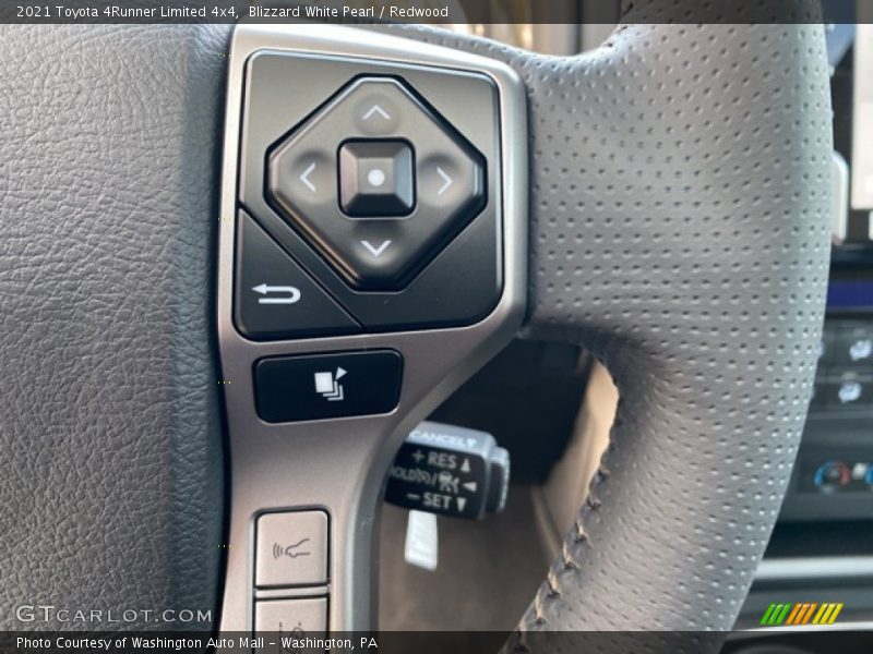 Blizzard White Pearl / Redwood 2021 Toyota 4Runner Limited 4x4