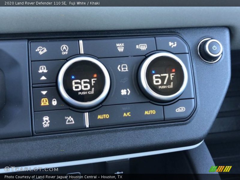 Controls of 2020 Defender 110 SE