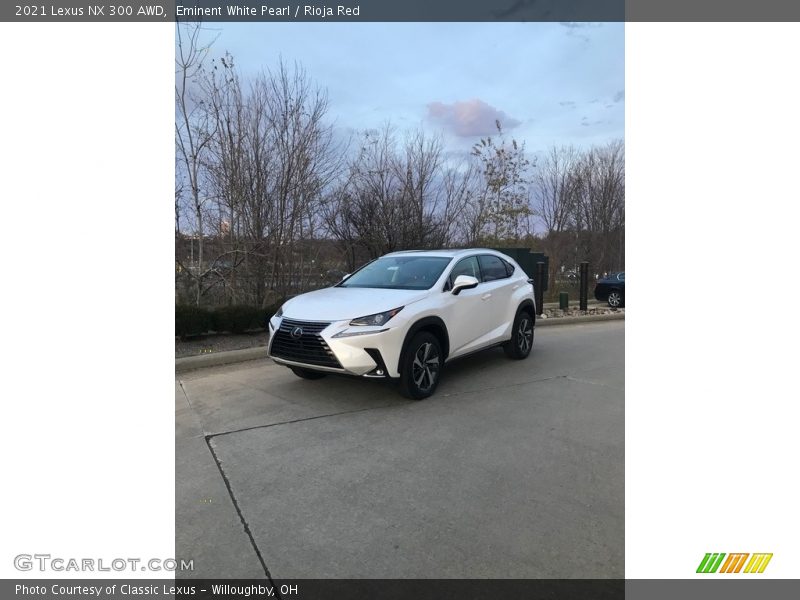 Eminent White Pearl / Rioja Red 2021 Lexus NX 300 AWD