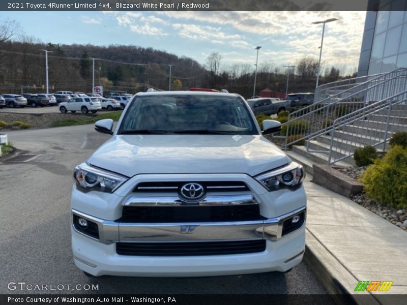 Blizzard White Pearl / Redwood 2021 Toyota 4Runner Limited 4x4