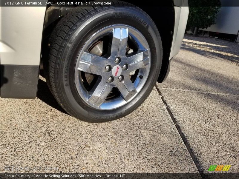 Gold Mist Metallic / Brownstone 2012 GMC Terrain SLT AWD
