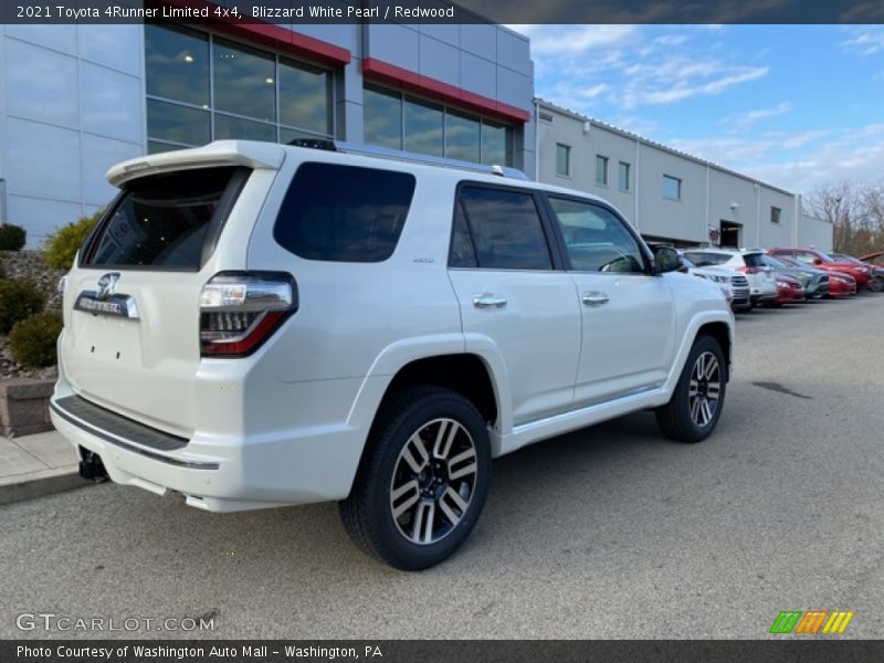 Blizzard White Pearl / Redwood 2021 Toyota 4Runner Limited 4x4