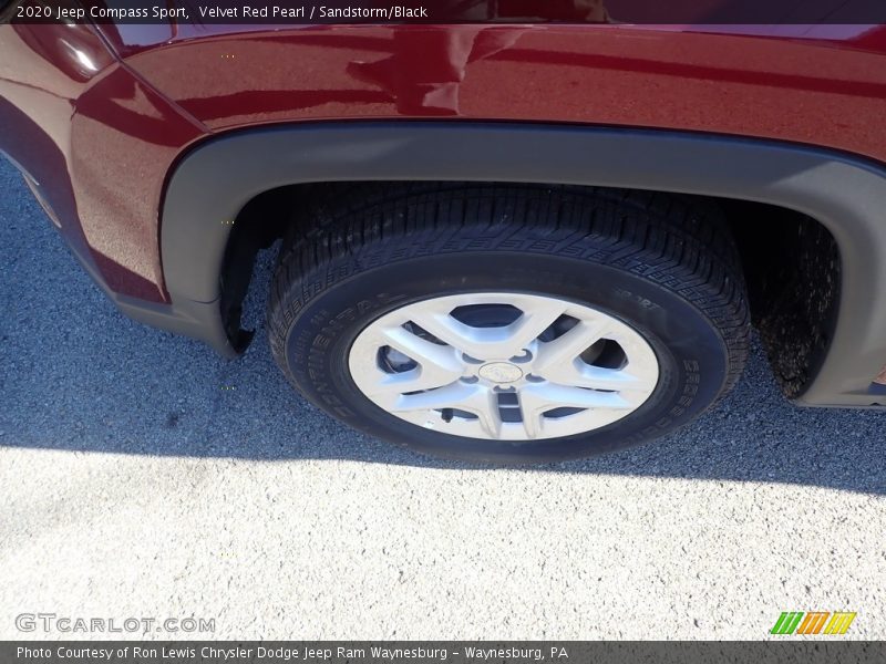 Velvet Red Pearl / Sandstorm/Black 2020 Jeep Compass Sport