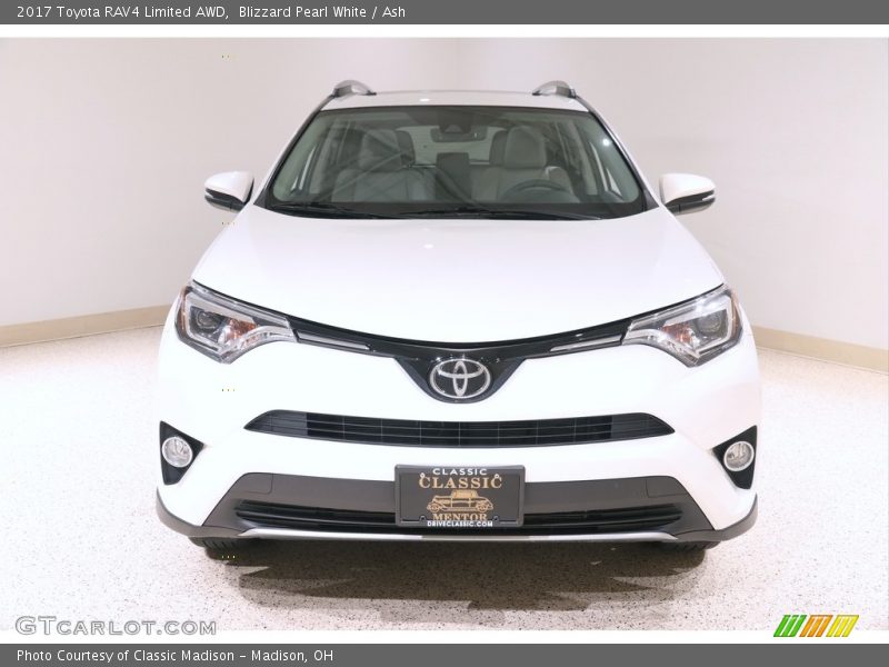 Blizzard Pearl White / Ash 2017 Toyota RAV4 Limited AWD