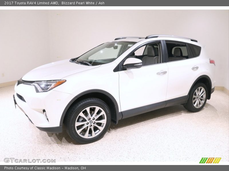 Blizzard Pearl White / Ash 2017 Toyota RAV4 Limited AWD