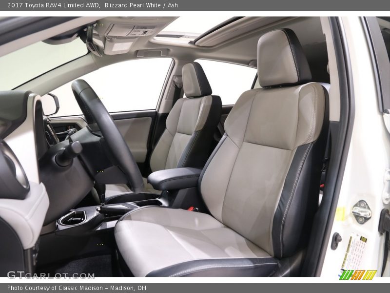 Blizzard Pearl White / Ash 2017 Toyota RAV4 Limited AWD