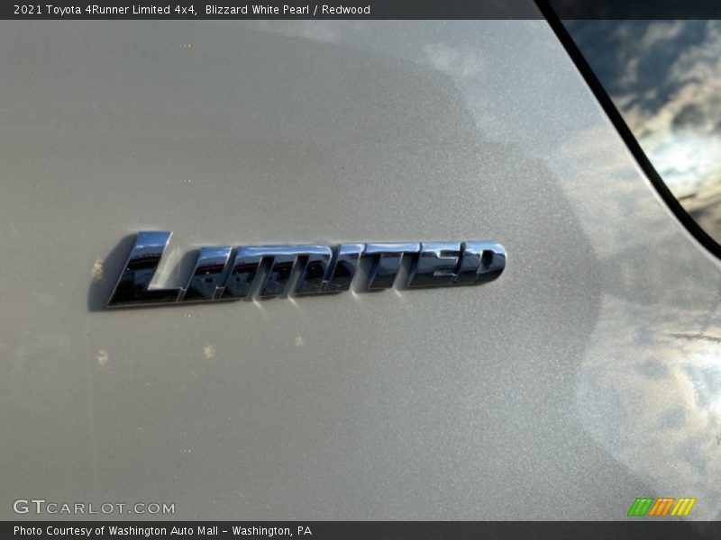 Blizzard White Pearl / Redwood 2021 Toyota 4Runner Limited 4x4